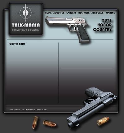 Military Layout Tutorial: Final Result (Click to enlarge)