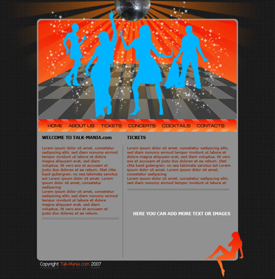 Night Club Layout Tutorial: Final Result (Click to enlarge)
