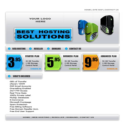 Hosting Layout Tutorial: Final Result (Click to enlarge)