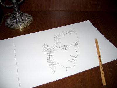 Sketching on Paper with Photoshop Tutorial: Final Result (Click to enlarge)