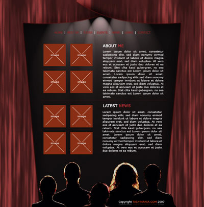 Stand-up Comedy Layout Tutorial: Final Result (Click to enlarge)
