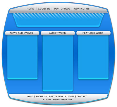 Professional Blue-Grey Layout Tutorial: Final Result (Click to enlarge)