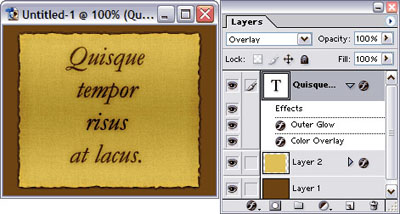 Words Look Wiser on Old Paper Tutorial: Final Result