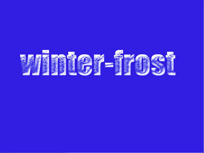 Icy Text Tutorial: Final Result (Click to enlarge)