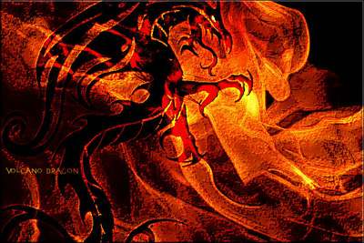 Volcano Dragon Effect Tutorial: Final Result (Click to enlarge)