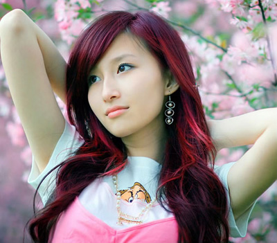 Changing Hair Color in Photos Tutorial: Final Result