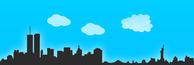 Create a City Skyline Tutorial: Final Result (Click to enlarge)
