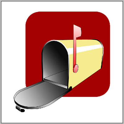 Vector Illustration of a Yellow Mailbox Tutorial: Final Result