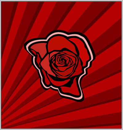 A Rose Design Element Tutorial: Final Result
