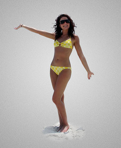 Dress Model Photoshop on Water Dress Photo Editing