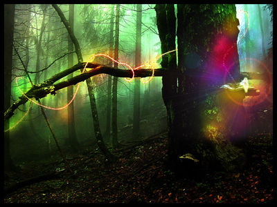 Even Fairies Have to Rest - Glow and Lightning Tutorial Tutorial: Final Result (Click to enlarge)