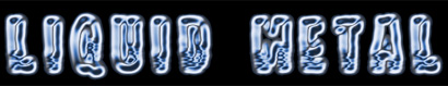 Transform your Text into Liquid Metal Tutorial: Final Result