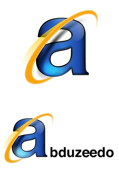 Creating the IE7 Logo Effect in Fireworks Tutorial: Final Result
