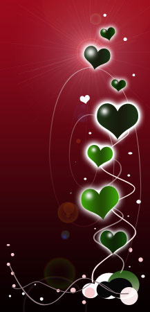 Valentine Day Background Tutorial: Final Result