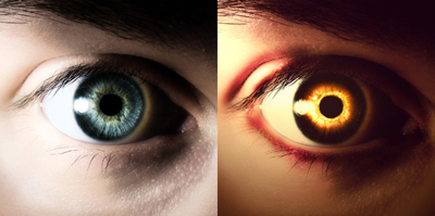 Eery-Eye Photo Manipulation Tutorial: Final Result (Click to enlarge)