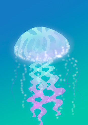 Drawing a Jelly Fish Tutorial: Final Result