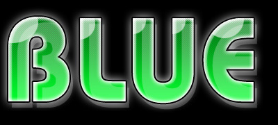 Green Glossy Text Tutorial: Final Result