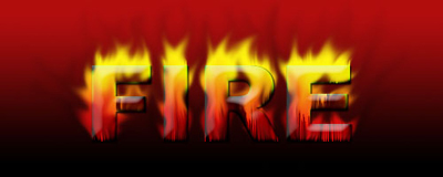 Fire Text 2.0 Tutorial: Final Result