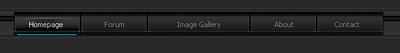 Stylish Dark Navigation Bar Tutorial: Final Result (Click to enlarge)