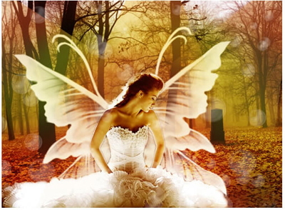 Butterfly Angel Photo Effect Tutorial: Final Result (Click to enlarge)
