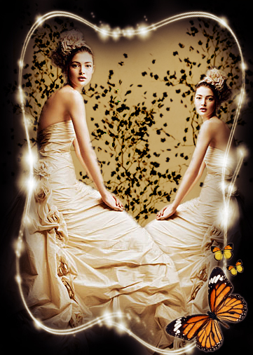Bride's Photo Decoration Tutorial: Final Result