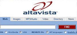 Image from Web Promotion Articles: Still Room At The Top! (AltaVista search engine ranking)