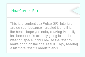 Web 2.0 Text Box Tutorial: Final Result