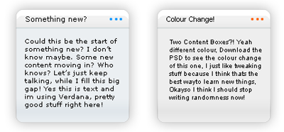 Sleak Content Box Tutorial: Final Result
