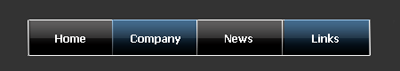 Glossy Navigation Bar I Tutorial: Final Result