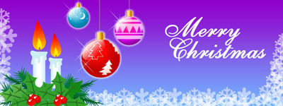 Merry Christmas Greeting Card Tutorial: Final Result (Click to enlarge)