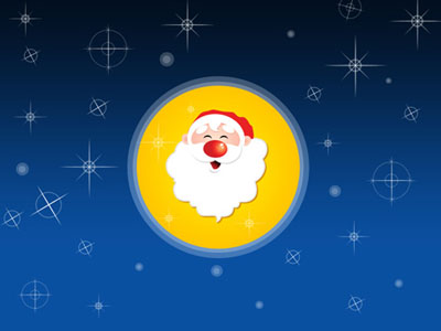 The Santa Claus Wallpaper Tutorial: Final Result (Click to enlarge)