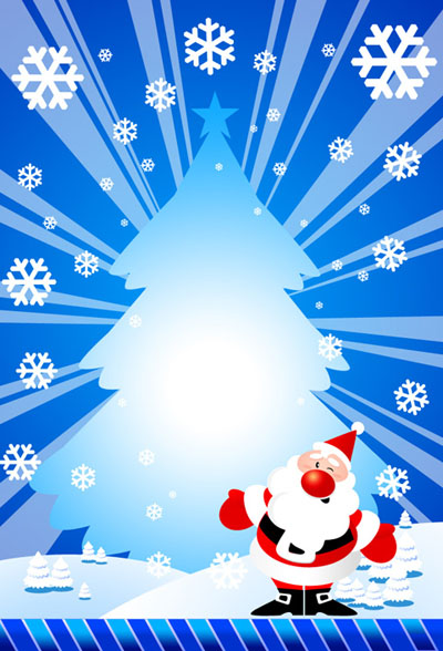 Dancing Santa Claus and Christmas Tree Tutorial: Final Result (Click to enlarge)