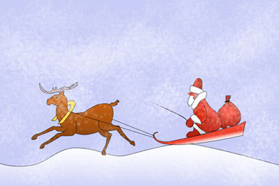 Santa Claus in a Sledge Tutorial: Final Result