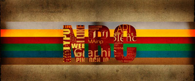 Colorful Typography Tutorial: Final Result (Click to enlarge)