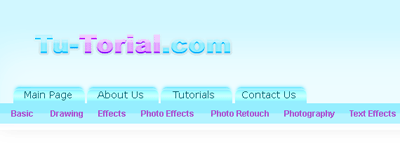 Web 2.0 Header with Glossy Navigation Buttons Tutorial: Final Result (Click to enlarge)