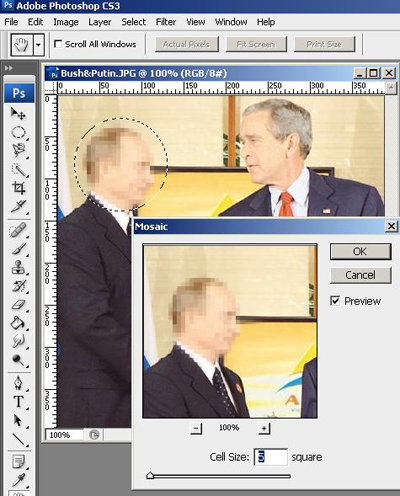 Censored Photo Tutorial: Final Result