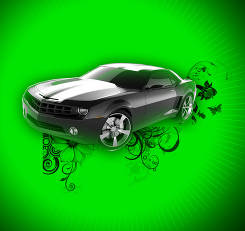 Create Car Desktop Themes in Photoshop CS3