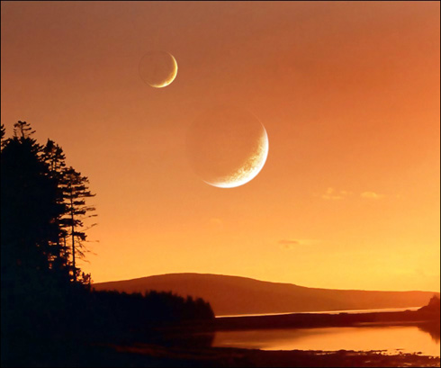 Create Orange Sky Illustration in Photoshop CS3