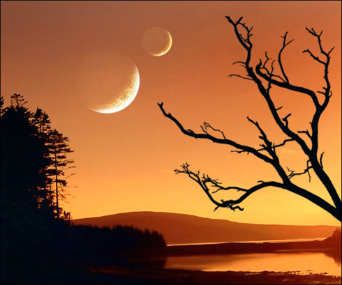 Create Orange Sky Illustration in Photoshop CS3