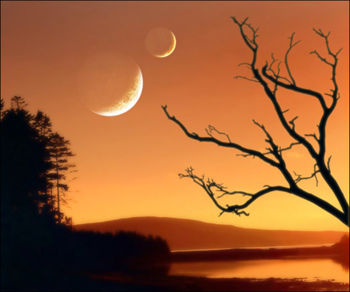 Create Orange Sky Illustration in Photoshop CS3