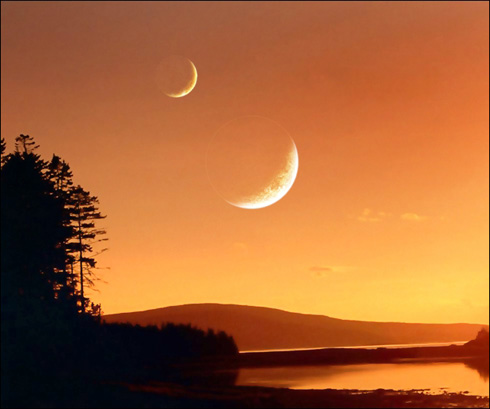 Create Orange Sky Illustration in Photoshop CS3