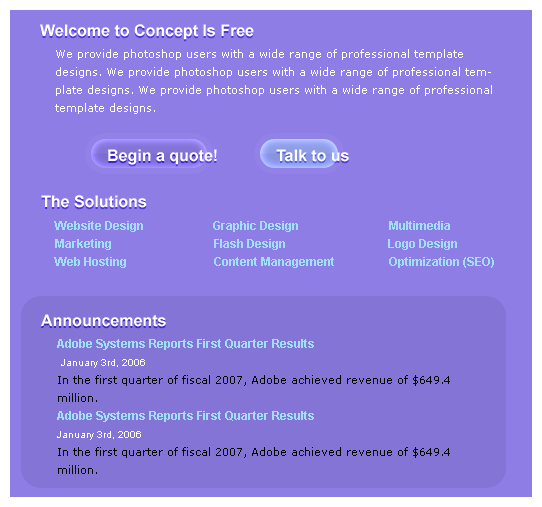 Professional Web Firm Design
