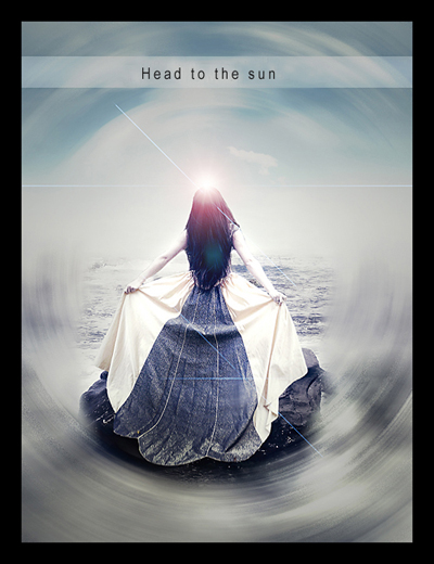 Dreamy Sunrise Photo Effect Tutorial: Final Result