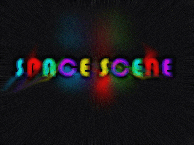 Space Scene Text Effect Tutorial: Final Result