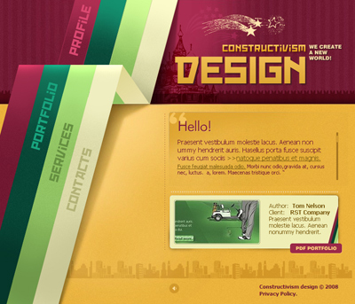 Design a 3D Retro Strip