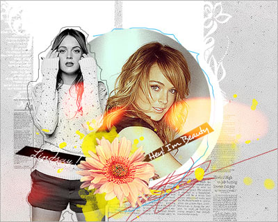 Colorful Collage Style Tutorial: Final Result