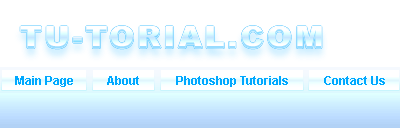 Icy Header for Web Layout Tutorial: Final Result