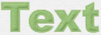 Embroidery Text Tutorial: Final Result