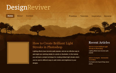 Create a Nature Inspired Painted Background in Photoshop Tutorial: Final Result (Click to enlarge)