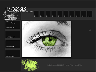 Portfolio Web Layout #1 Tutorial: Final Result
